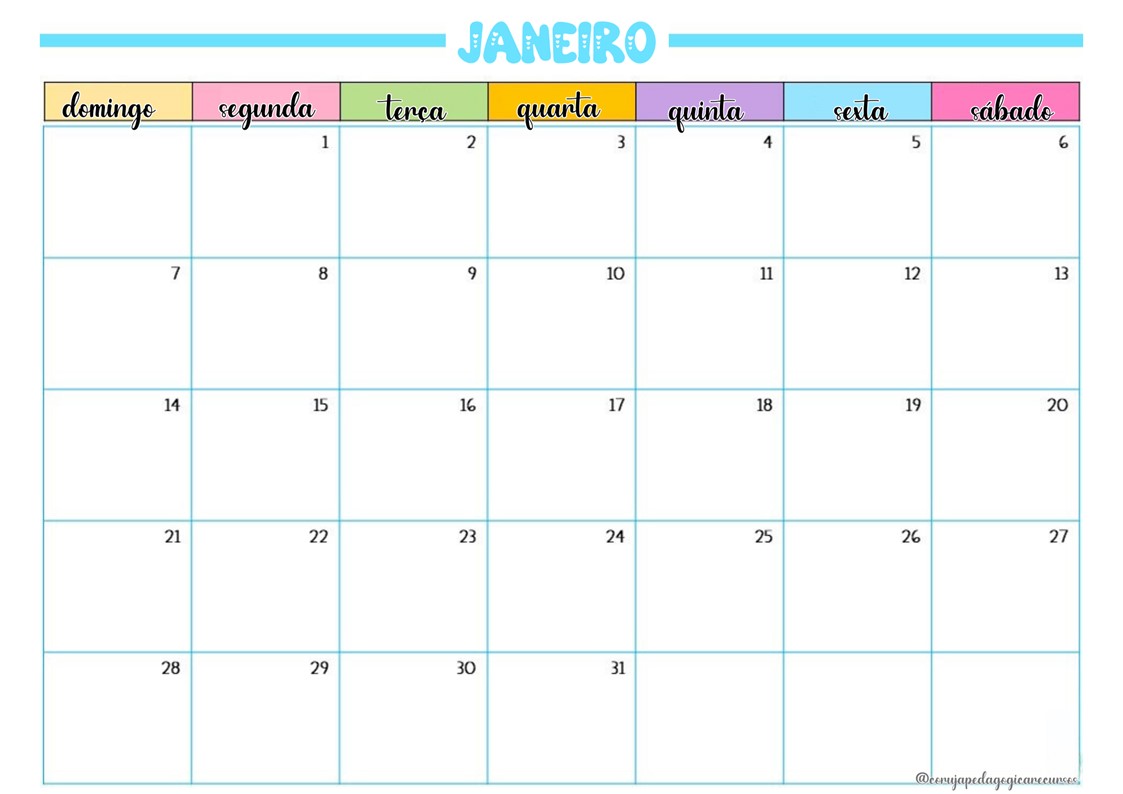 Calendário e Planner animais e crianças Calendário e Planner animais e crianças @corujapedagogicarecursos