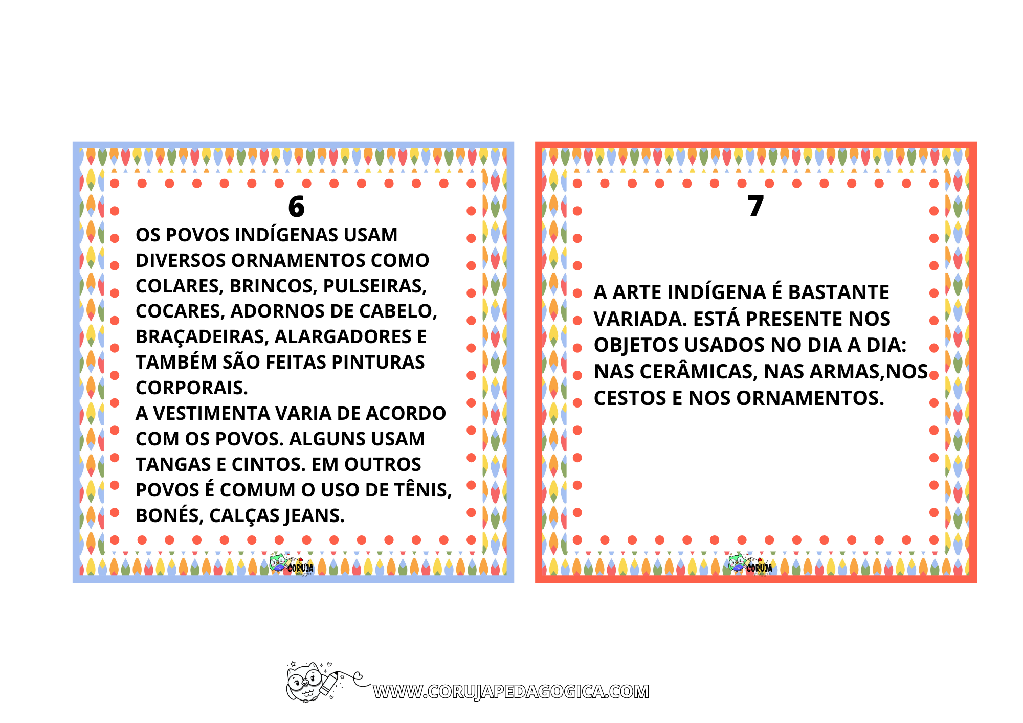 FLASH CARDS CULTURA INDÍGENA