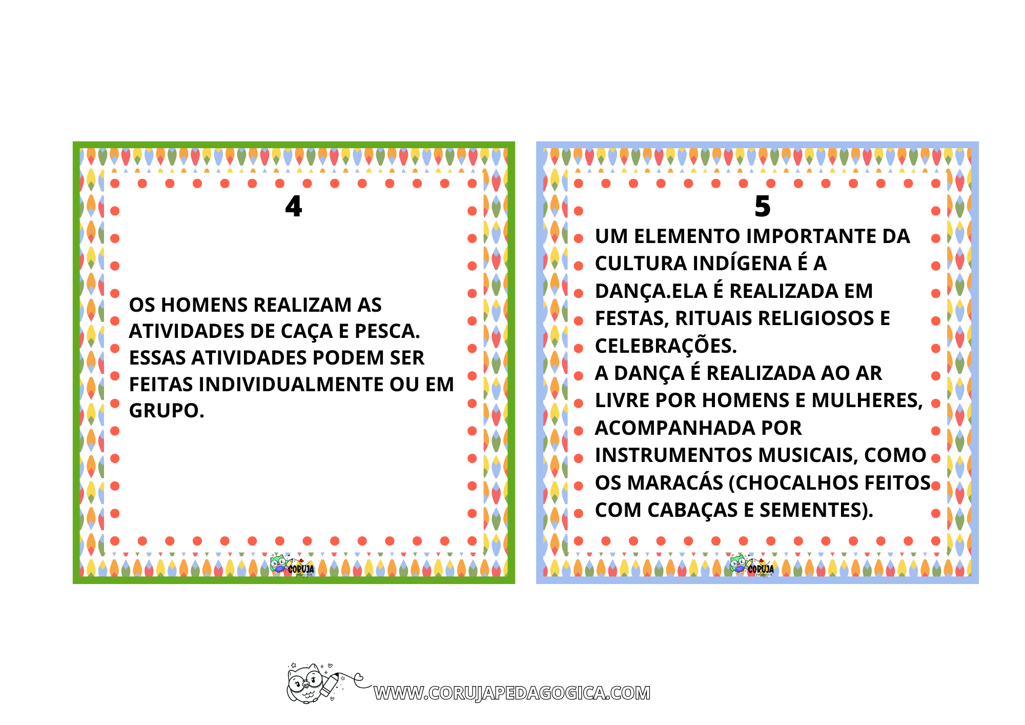 FLASH CARDS CULTURA INDÍGENA