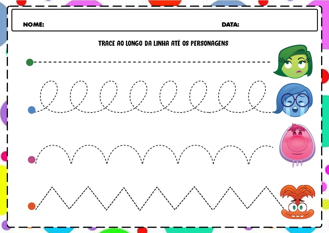Caderno de AMOSTRA GRATIS Atividades para a Pré-escola DIVERTIDAMENTE 2