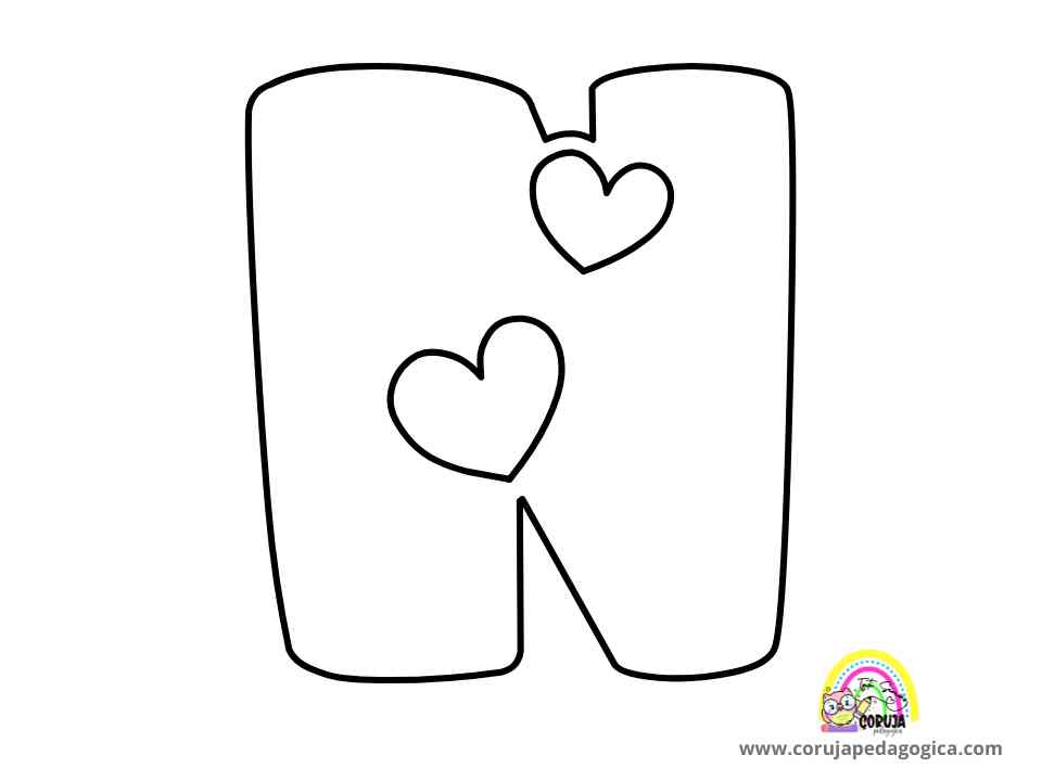 ALFABETO LOVE MAIUSCULAS ©corujapedagogica.com 8