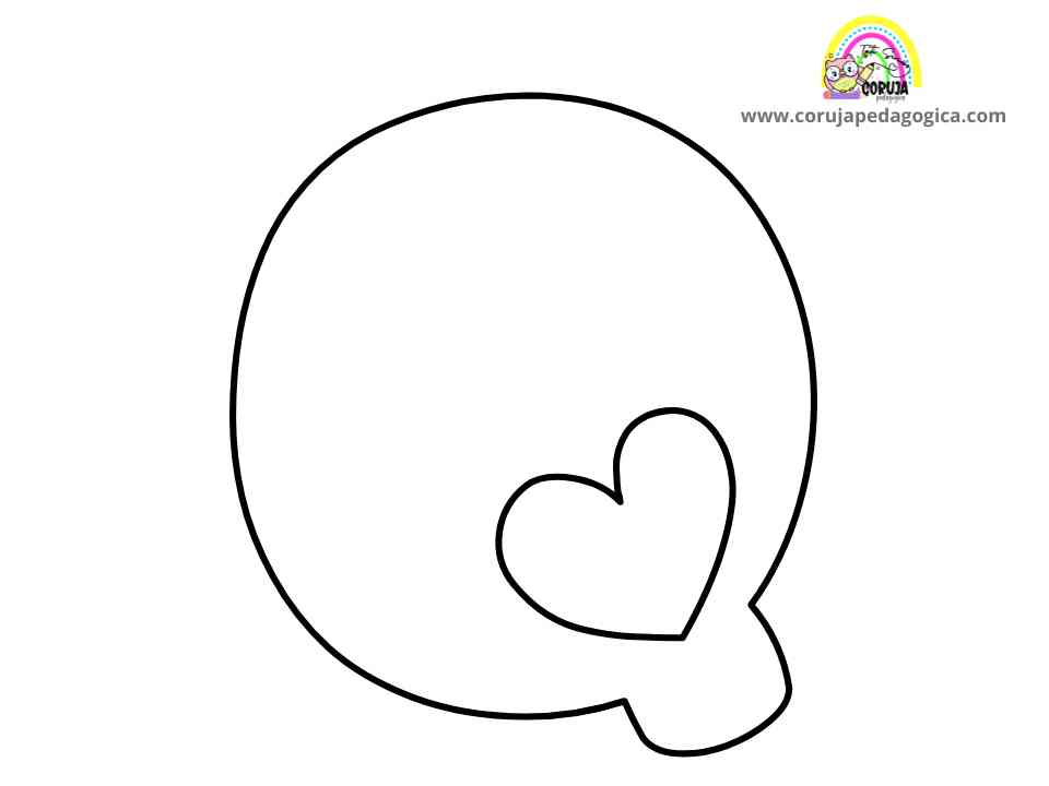 Molde de letras Alfabeto Love maiúscula ALFABETO LOVE MAIUSCULAS ©corujapedagogica.com 10