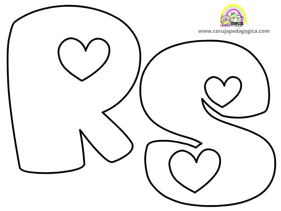 Molde de letras Alfabeto Love maiúscula ALFABETO LOVE MAIUSCULAS ©corujapedagogica.com 11