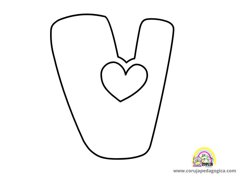 Molde de letras Alfabeto Love maiúscula ALFABETO LOVE MAIUSCULAS ©corujapedagogica.com 14