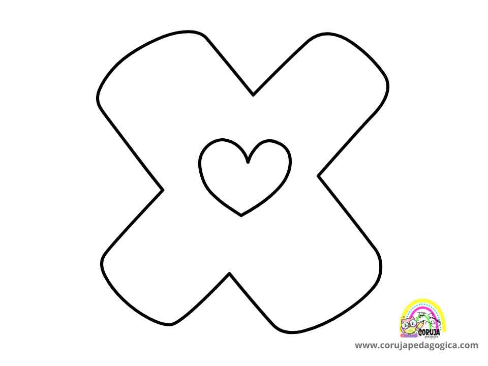 Molde de letras Alfabeto Love maiúscula ALFABETO LOVE MAIUSCULAS ©corujapedagogica.com 15