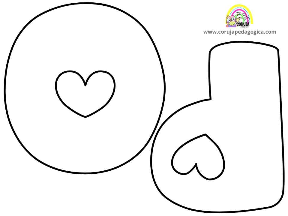 Molde de letras Alfabeto Love maiúscula ALFABETO LOVE MAIUSCULAS ©corujapedagogica.com 9