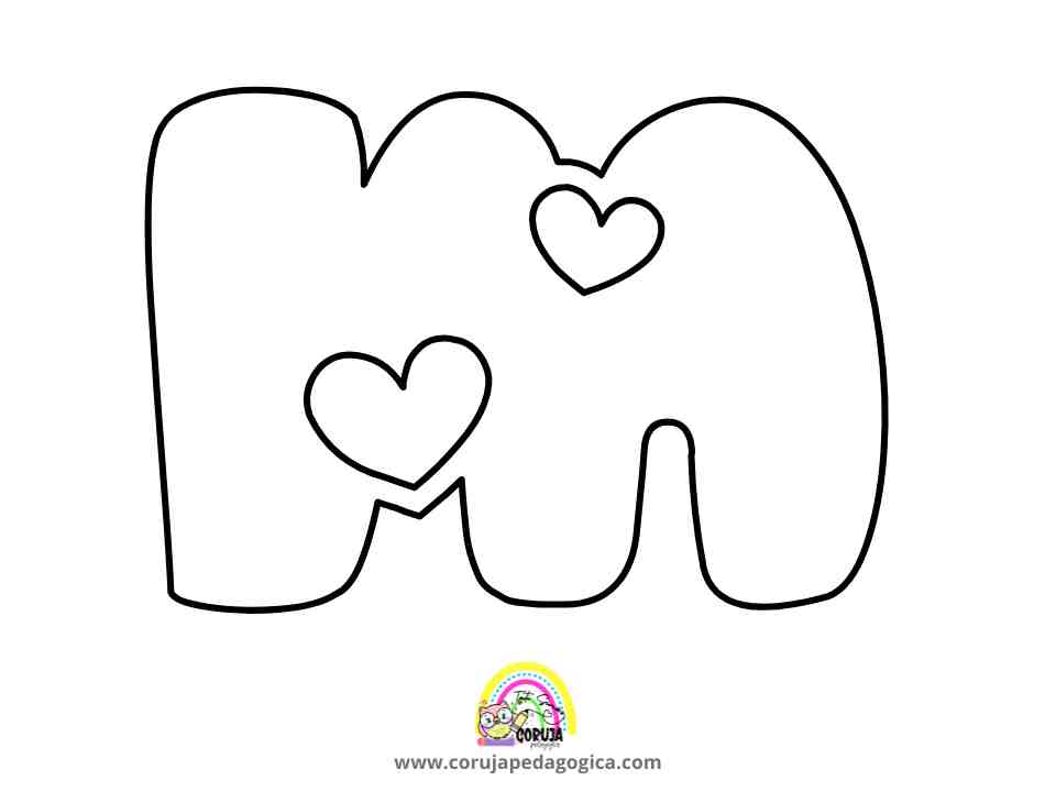 Molde de letras Alfabeto Love minúscula ALFABETO LOVE MINUSCULAS ©corujapedagogica.com 7