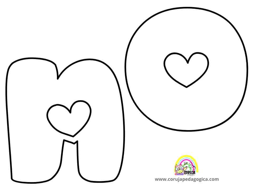 Molde de letras Alfabeto Love minúscula ALFABETO LOVE MINUSCULAS ©corujapedagogica.com 8