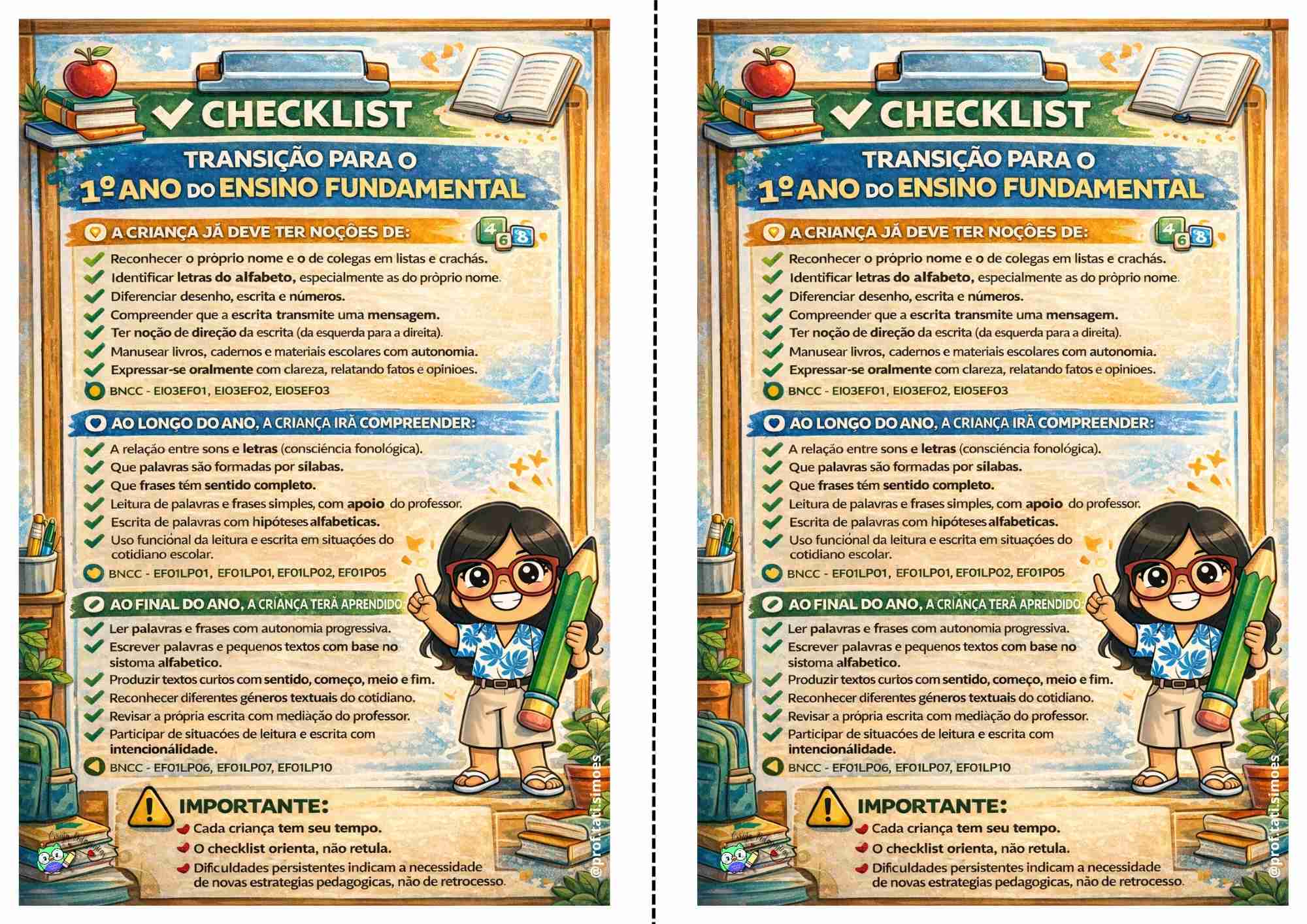 Checklist A5 5º ano @prof.tati.simoes