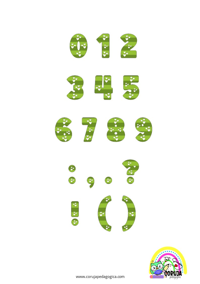 Alfabeto de futebol verde para imprimir