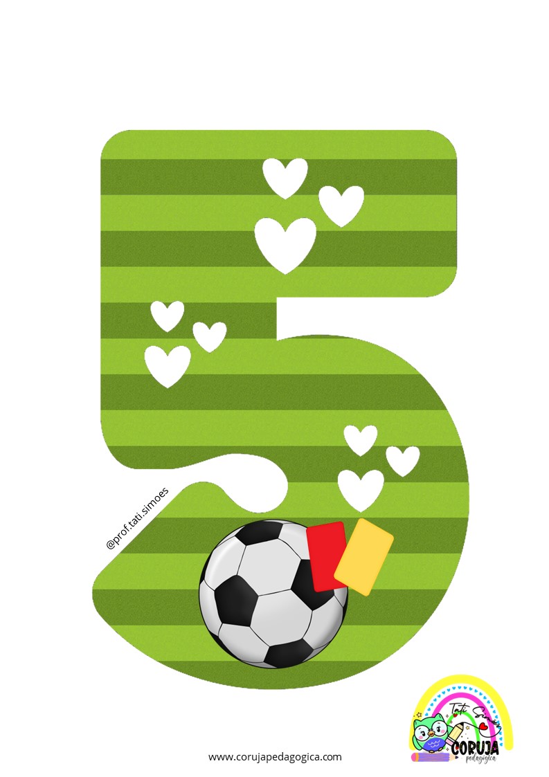 Alfabeto de futebol verde para imprimir