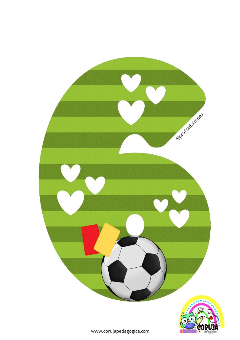 Alfabeto de futebol verde para imprimir