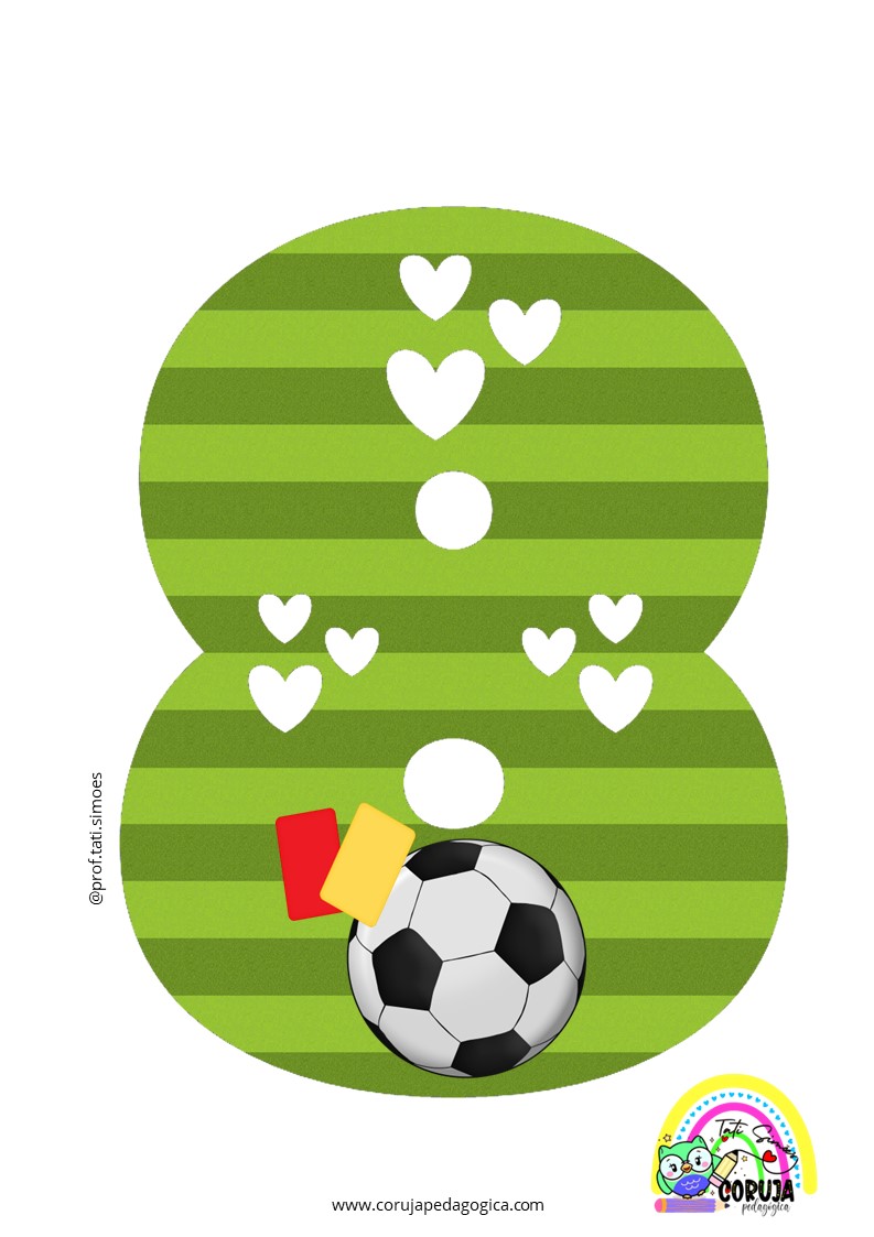 Alfabeto de futebol verde para imprimir