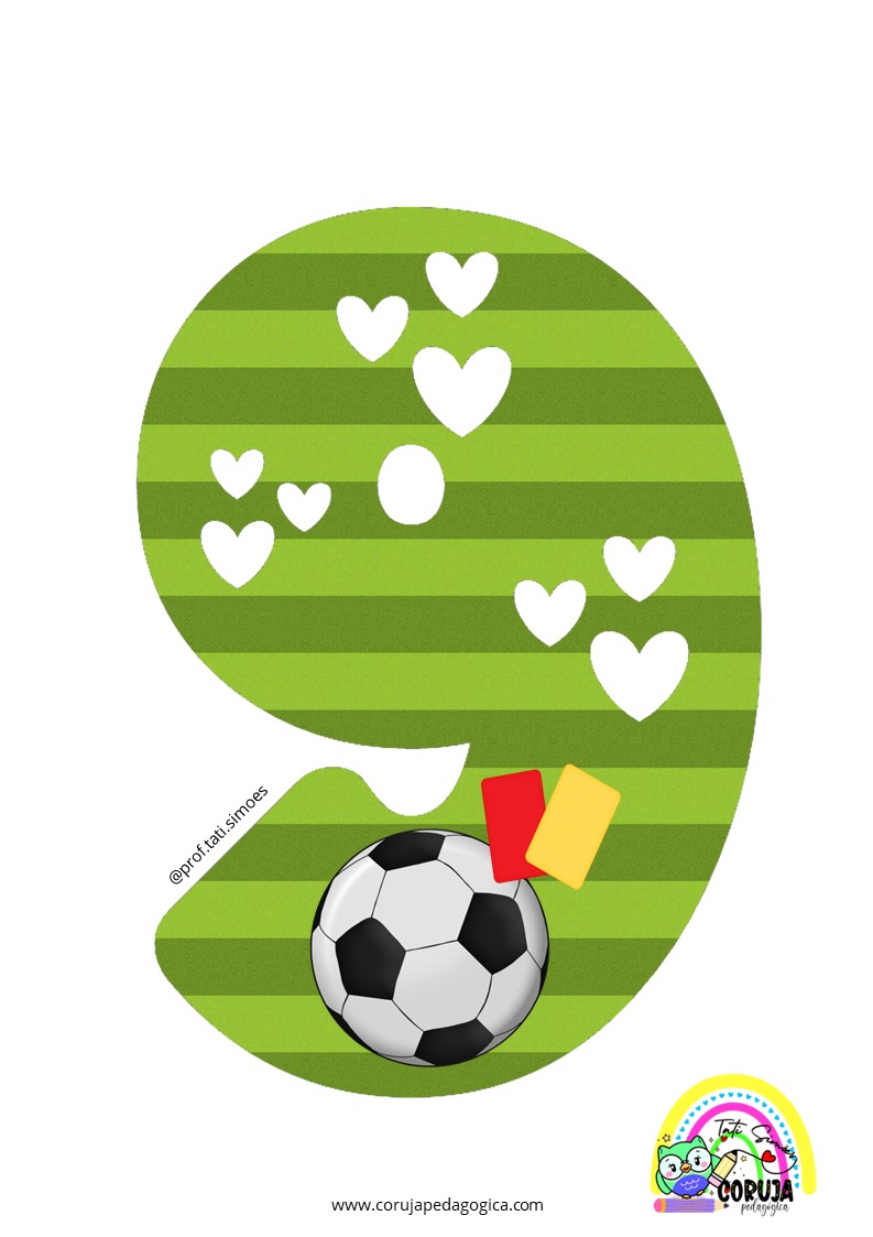 Alfabeto de futebol verde para imprimir