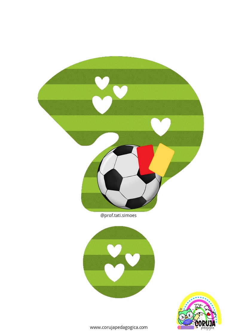 Alfabeto de futebol verde para imprimir