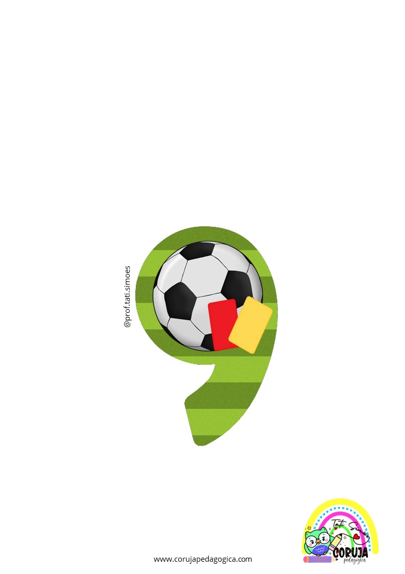 Alfabeto de futebol verde para imprimir