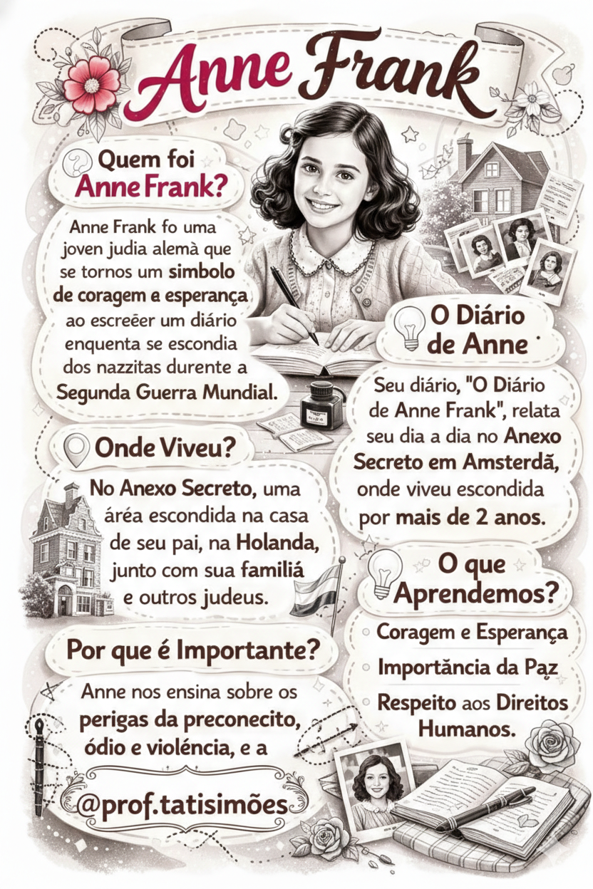 Anne Frank na Sala de Aula: História, Empatia e Atividades com BNCC para Fundamental 1 e 2 Anne Frank na Sala de Aula: História, Empatia e Atividades com BNCC para Fundamental 1 e 2