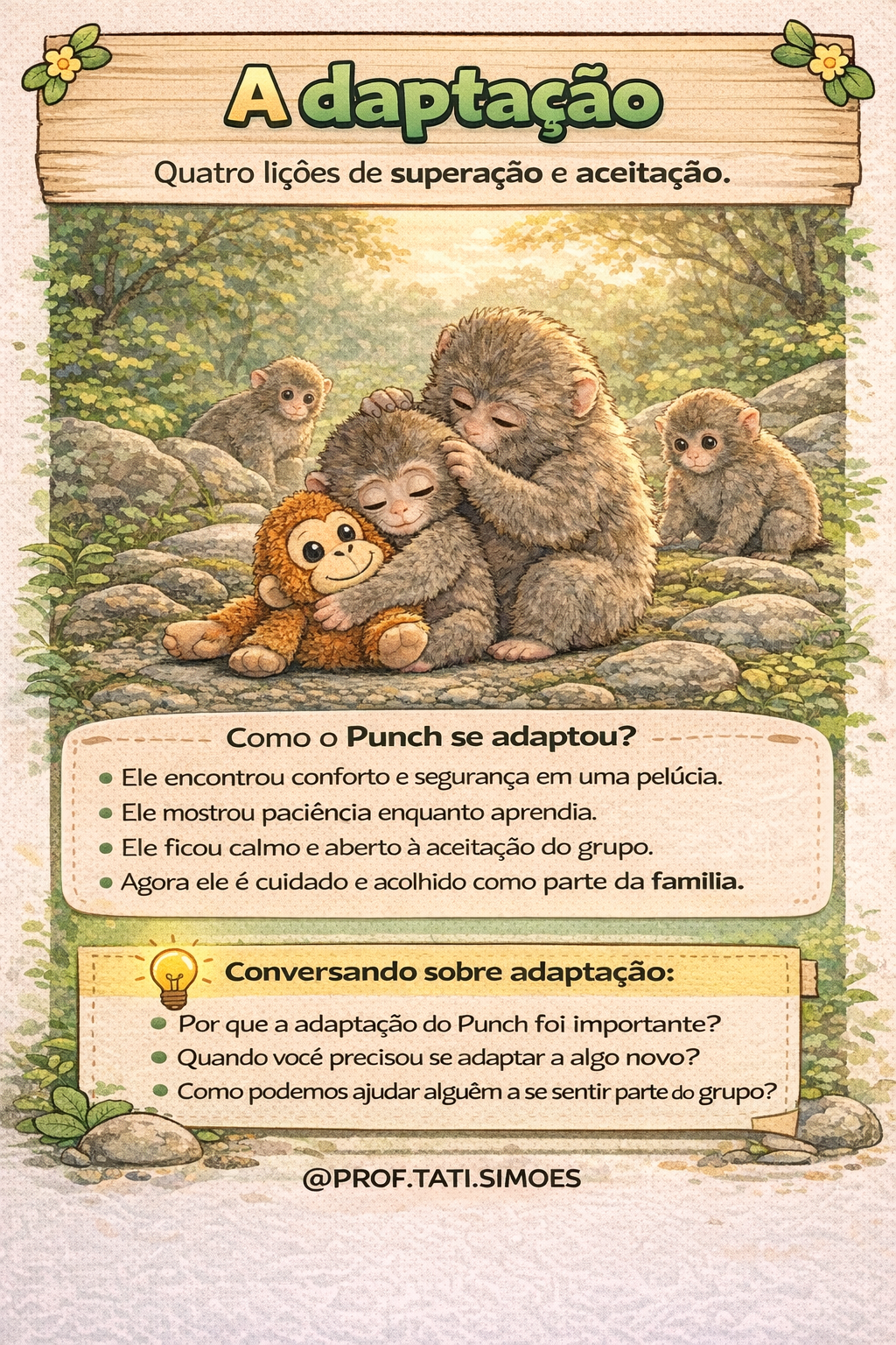 Macaco Punch e a Lição de Empatia: Como Trabalhar Boas Maneiras na Escola @prof.tati.simoes