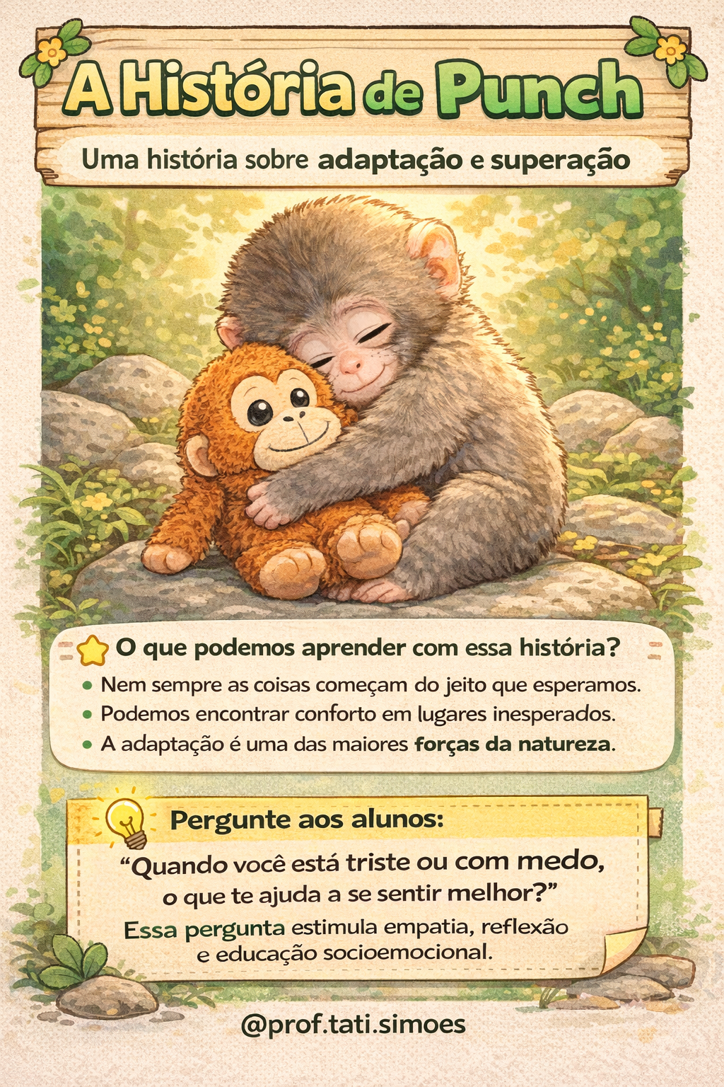 Macaco Punch e a Lição de Empatia: Como Trabalhar Boas Maneiras na Escola @prof.tati.simoes