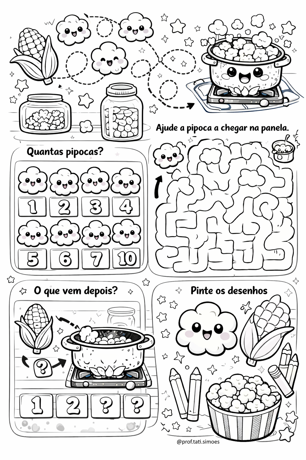 Pula Pula Pipoquinha: Música, Sequência Lógica e Alfabetização