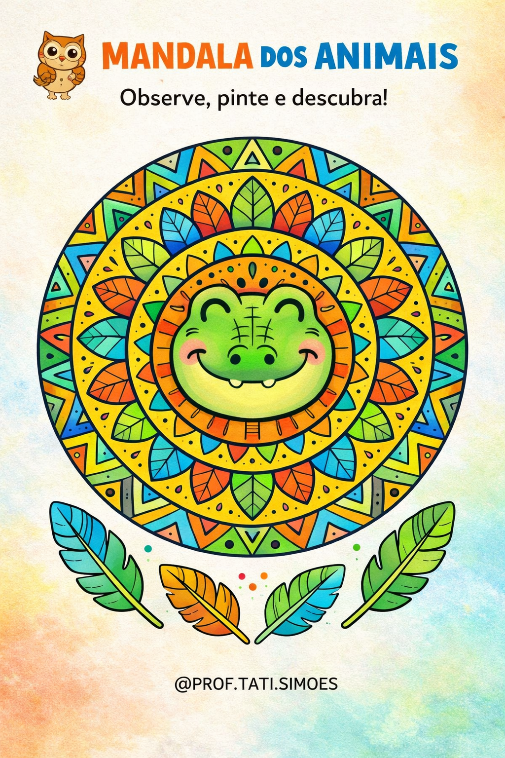 Mandalas dos Povos Indígenas para Colorir: Atividades Pedagógicas com Grafismos e Natureza @prof.tati.simoes