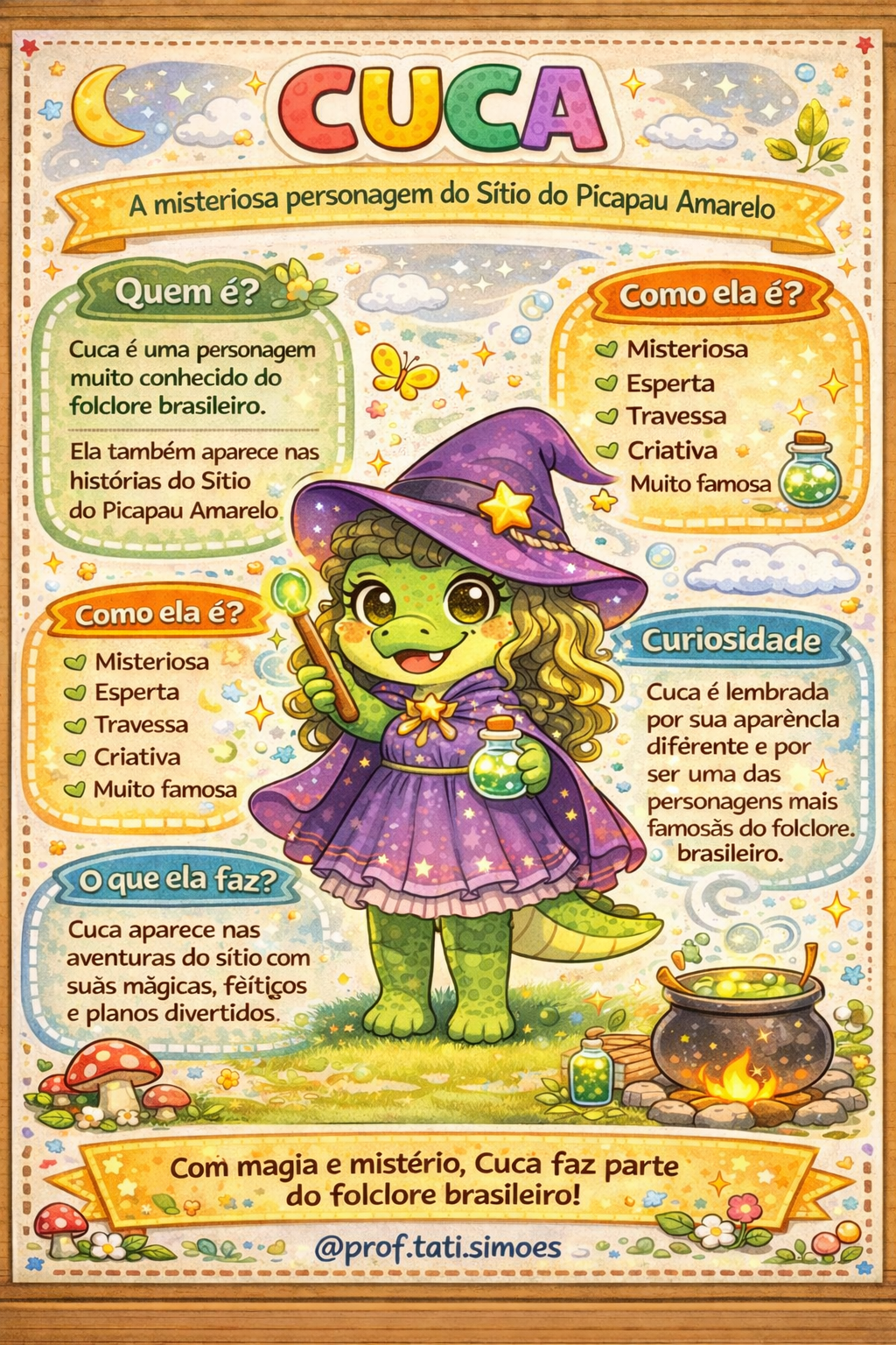 Atividades para Colorir do Sítio do Picapau Amarelo @prof.tati.simoes