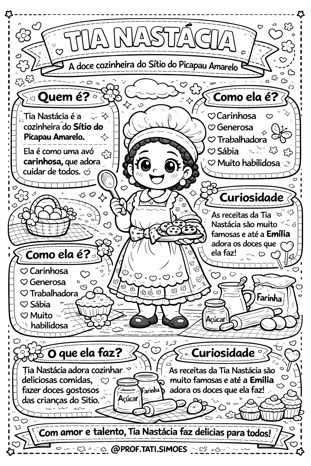 Atividades para Colorir do Sítio do Picapau Amarelo @prof.tati.simoes