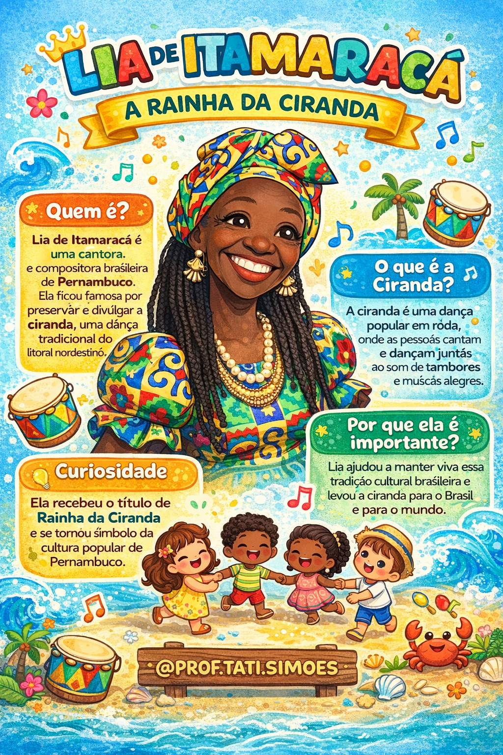 Lia de Itamaracá: Atividades e História da Rainha da Ciranda