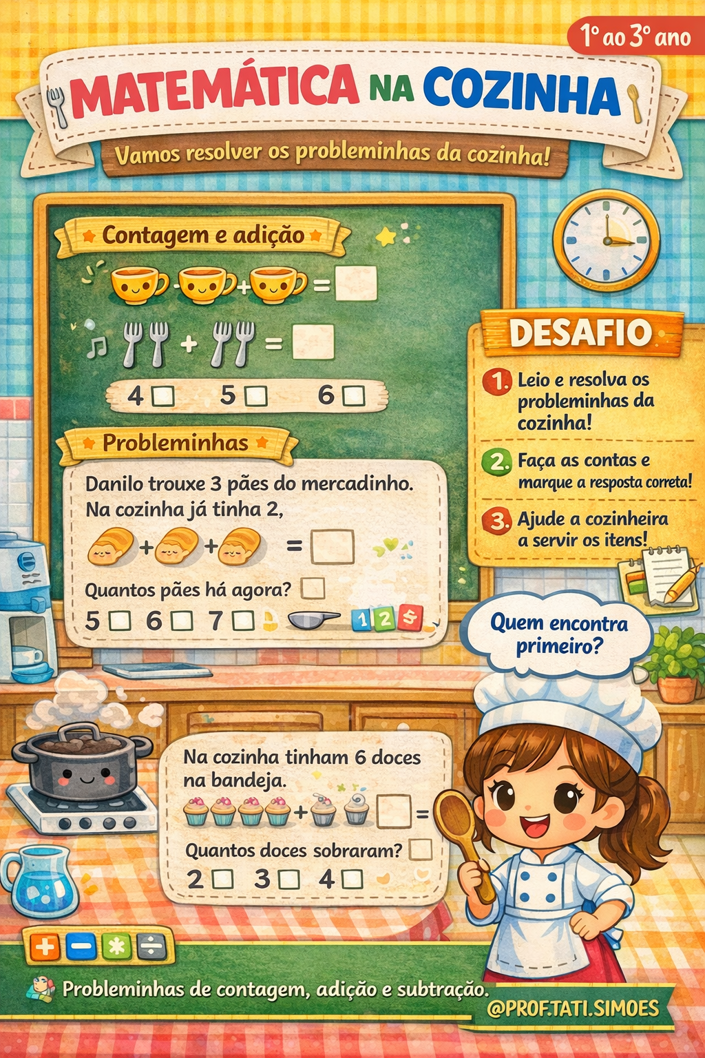Atividades da Cozinha para 1º ao 3º Ano: Ciências e Matemática Atividades da cozinha para 1º ao 3º ano: explorando materiais, misturas e matemática