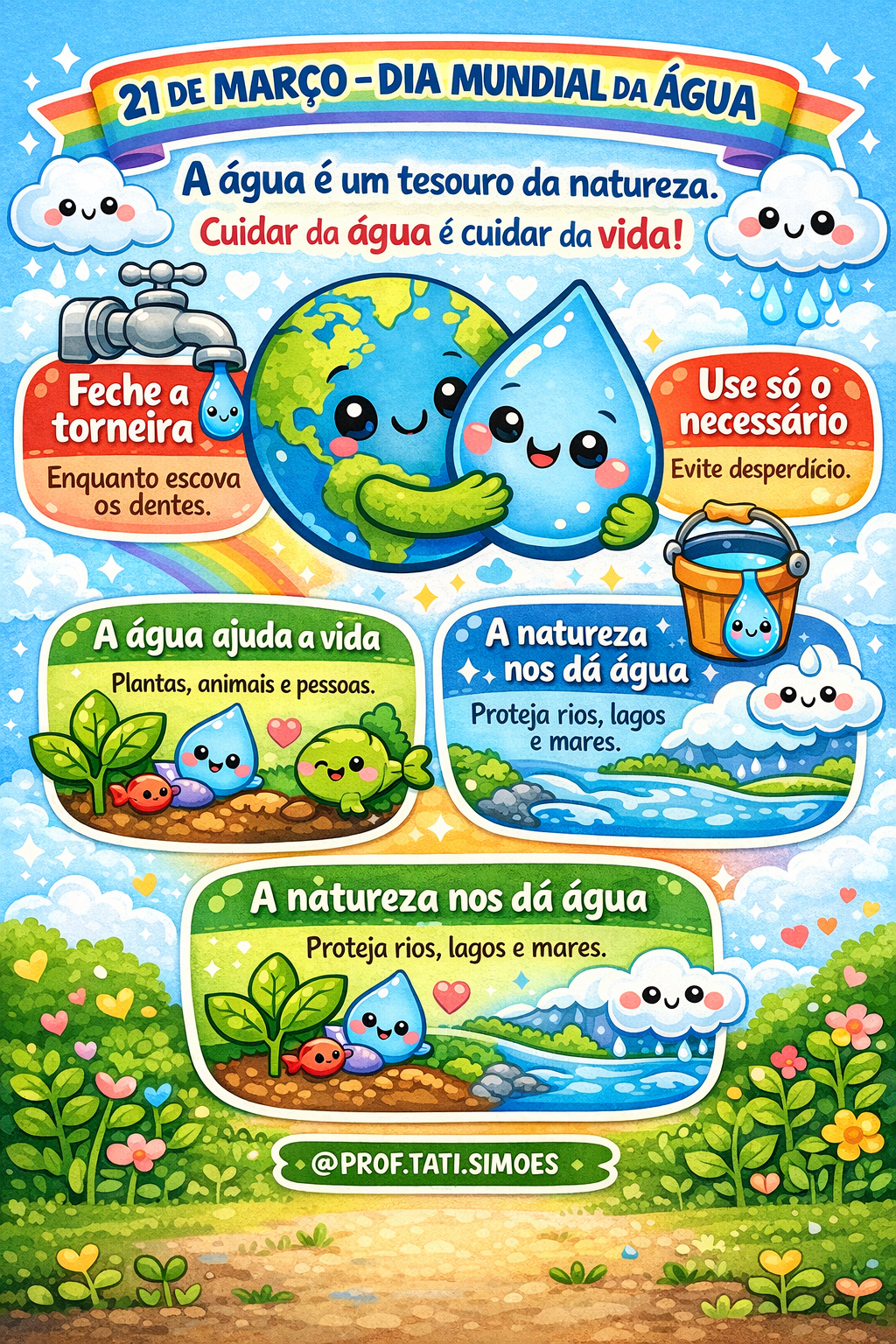 Dia mundial da agua @prof.tati .simoes 1