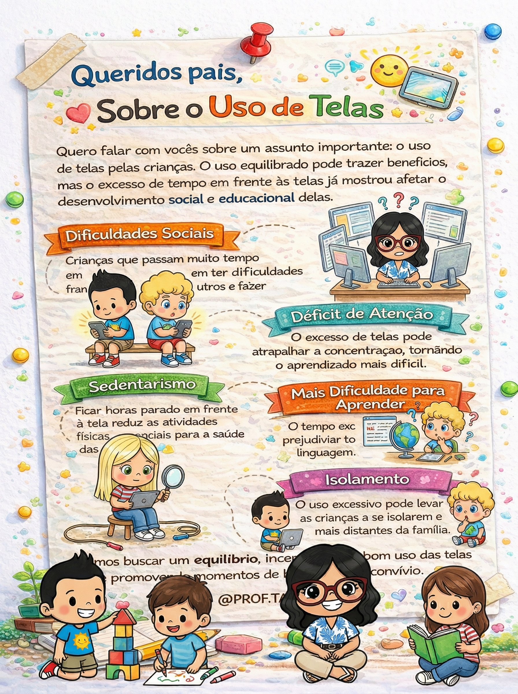 Uso de Telas na Infância: Guia Prático para Pais e Professores
