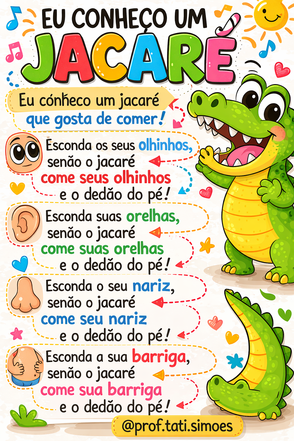 Projeto Eu Conheço um Jacaré: Atividades e BNCC para Imprimir