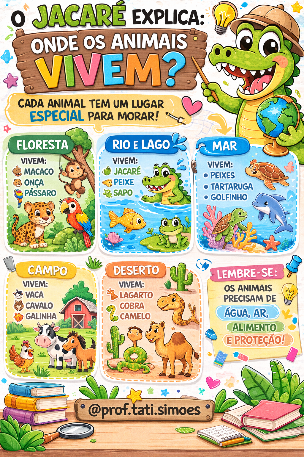 Projeto Eu Conheço um Jacaré: Atividades e BNCC para Imprimir