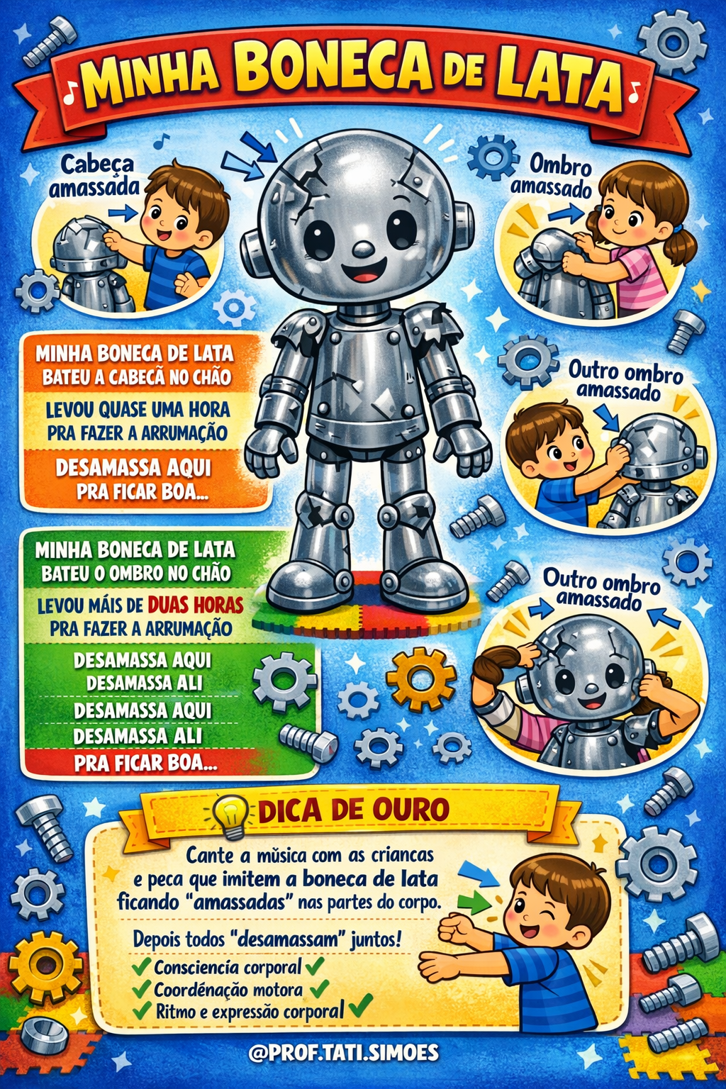 Projeto Minha Boneca de Lata: Atividades Esquema Corporal e BNCC