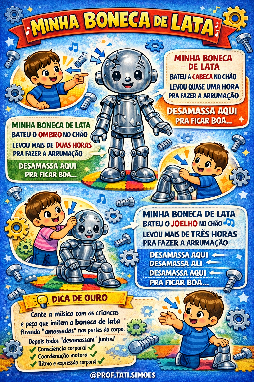 Projeto Minha Boneca de Lata: Atividades Esquema Corporal e BNCC