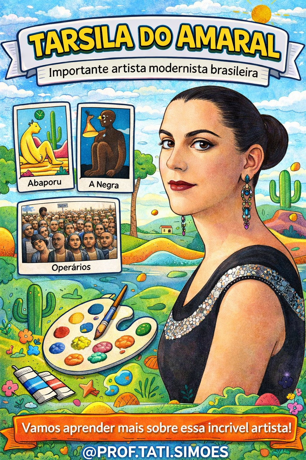 Atividade pedagógica sobre Tarsila do Amaral para o Ensino Fundamental