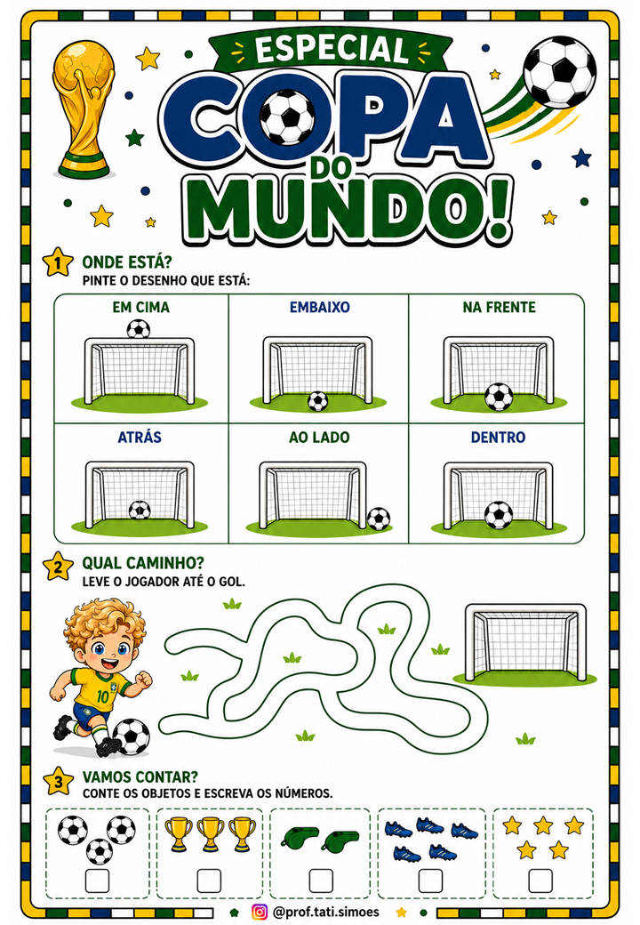 Atividades da Copa do Mundo para Educação Infantil – Diversão, Aprendizagem e Futebol