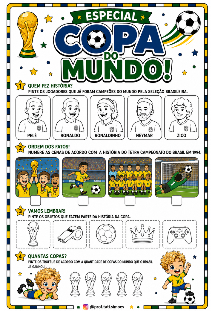 Atividades da Copa do Mundo para Educação Infantil – Diversão, Aprendizagem e Futebol