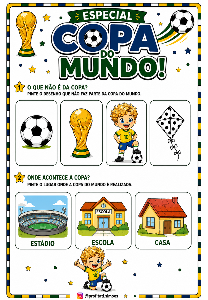 Atividades da Copa do Mundo para Educação Infantil – Diversão, Aprendizagem e Futebol