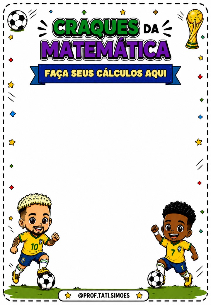Craques da Matemática: Atividades de Matemática com Futebol para Imprimir