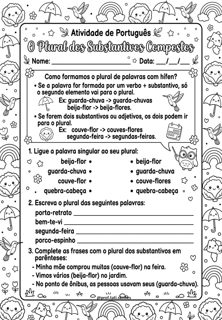 Atividades de Gênero textual texto intrucional - português 4º ano @PROF.TATI.SIMOES