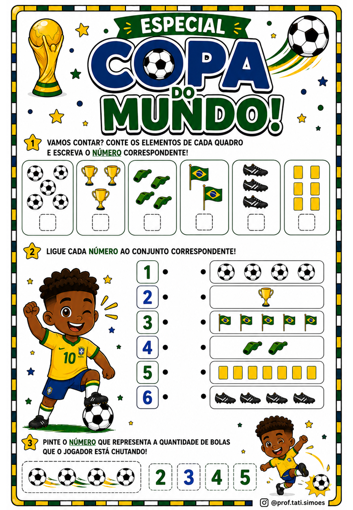 Atividades da Copa do Mundo para Educação Infantil – Diversão, Aprendizagem e Futebol