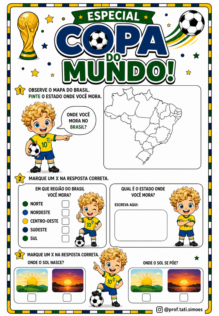 Atividades da Copa do Mundo para Educação Infantil – Diversão, Aprendizagem e Futebol