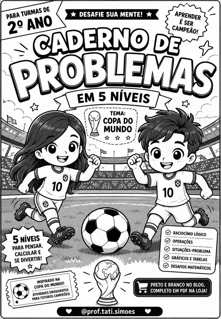 Caderno de Problemas de Matemática 2º Ano: Copa do Mundo