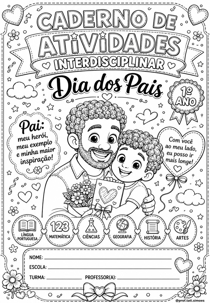 Atividades de Dia dos Pais para o 1º ano: caderno interdisciplinar